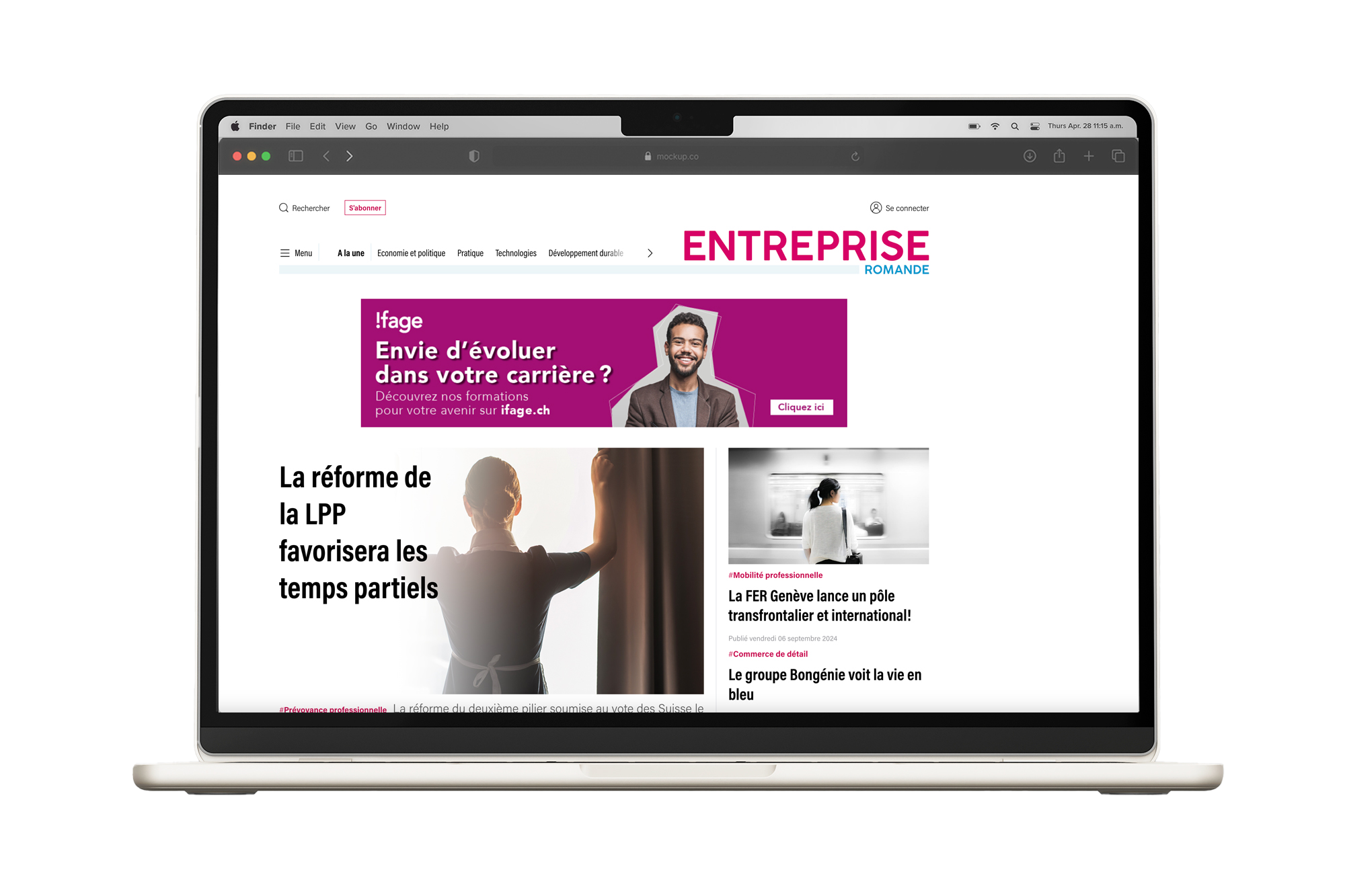 Digital présentation entreprise romande